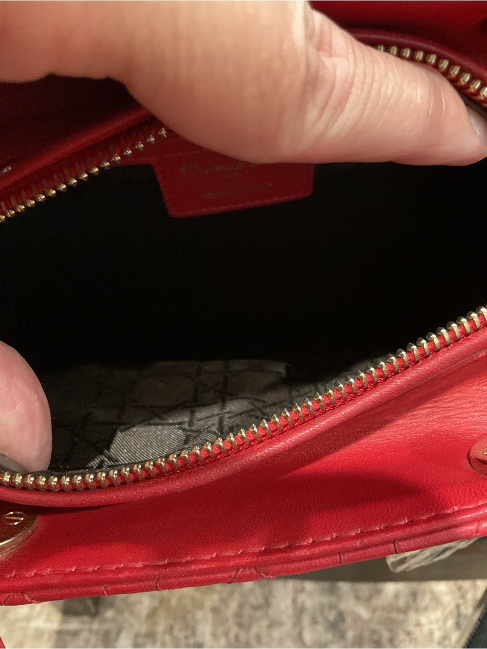 Dior Red Quilted Top-Handle Bag with Gold-Tone Hardware

COA included - Picture 10 of 16